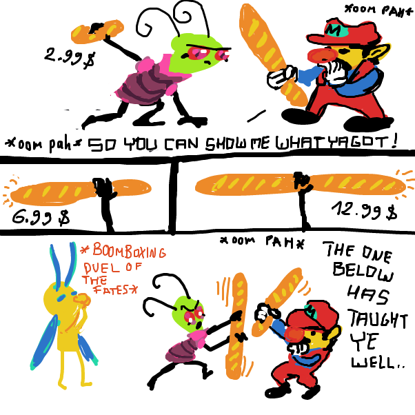 Drawing in Draw ur persona interacting w/ the next/last panel by Peyocay