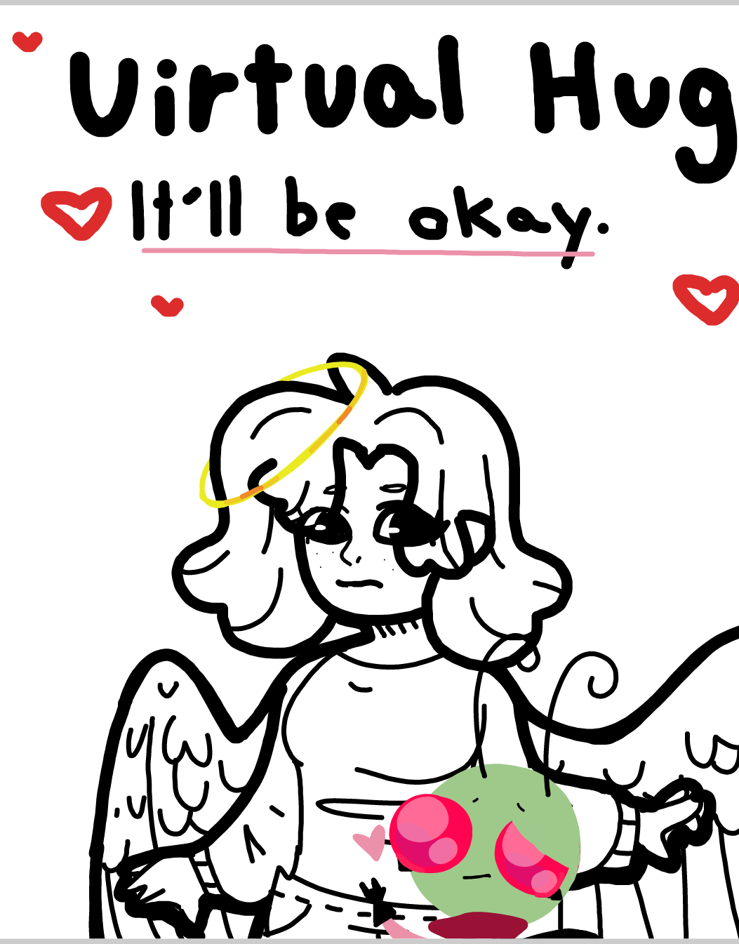 Drawing in Please I need a mental hug 🥲 by MovedAccounts