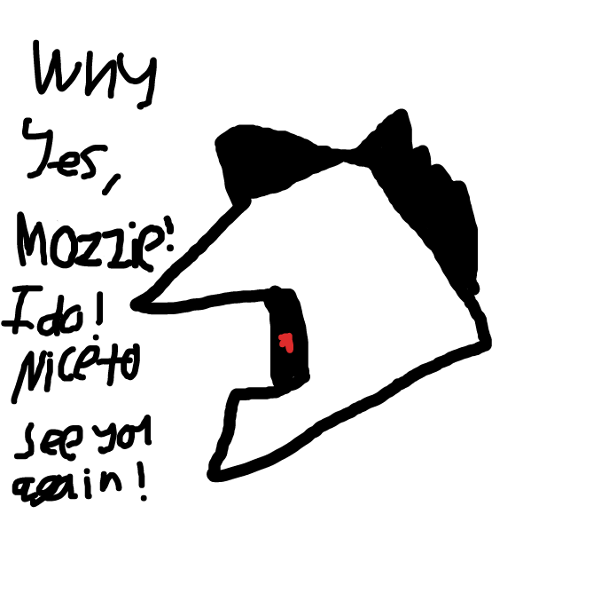 "Why yes, Mozzie! I do! Nice to see you again!"

A very nice lil wholesome reunion. - Online Drawing Game Comic Strip Panel by Fooperterooney