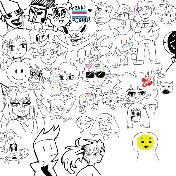  - Online Drawing Game Comic Strip Panel by Mothbunita