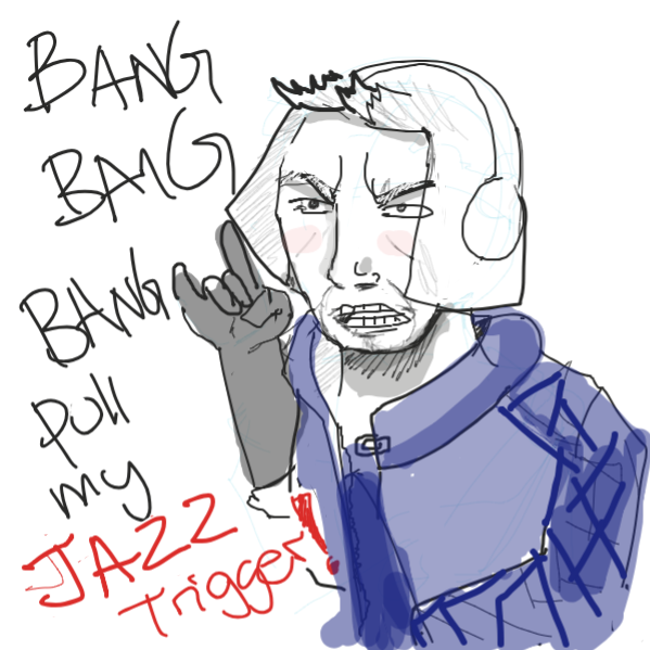 Drawing in What Listening to Jazz Feels Like by kurocartoonist