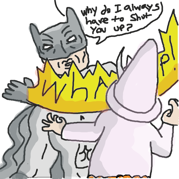 Batman has had enough - Online Drawing Game Comic Strip Panel by xavvypls