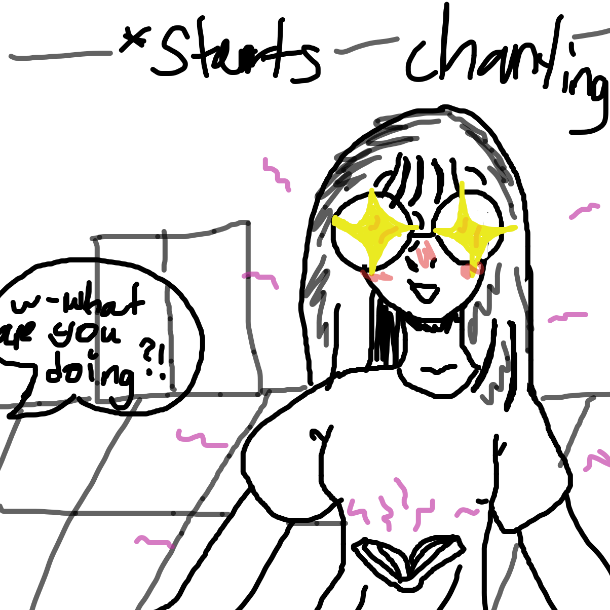 STARTS CHANTING 🤪🤛 - Online Drawing Game Comic Strip Panel by YanaTheDankest