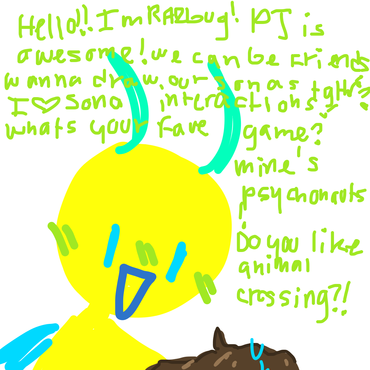 not sure why I keep drawing Raz so tall.. - Online Drawing Game Comic Strip Panel by Razputin