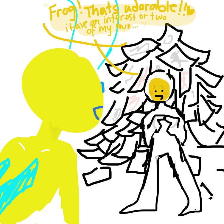 :0 !!! animal crossing seems cute,, but i have never gotten around to playing it! - Online Drawing Game Comic Strip Panel by cav