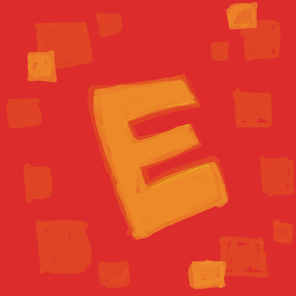 so i looked up that most people associate E with orange .. kind of makes sense I guess - Online Drawing Game Comic Strip Panel by Peyocay