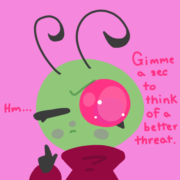 She's thinking hard... - Online Drawing Game Comic Strip Panel by Elle