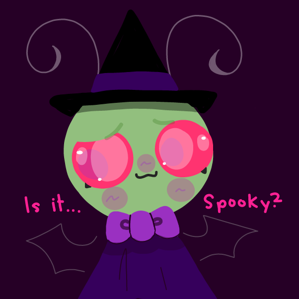 Drawing in Let’s get spooky. by Elle