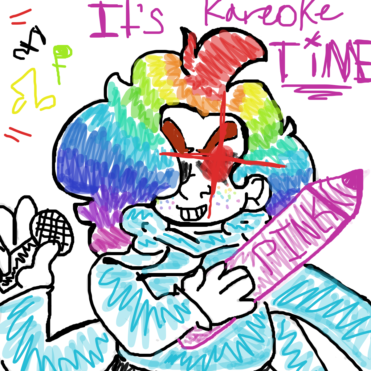 🎶ITS KARAOKE TIME🎶 - Online Drawing Game Comic Strip Panel by YanaTheDankest