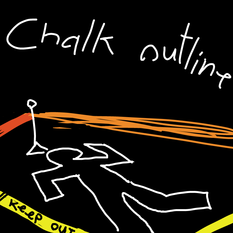 Drawing in outline of you by pewpew