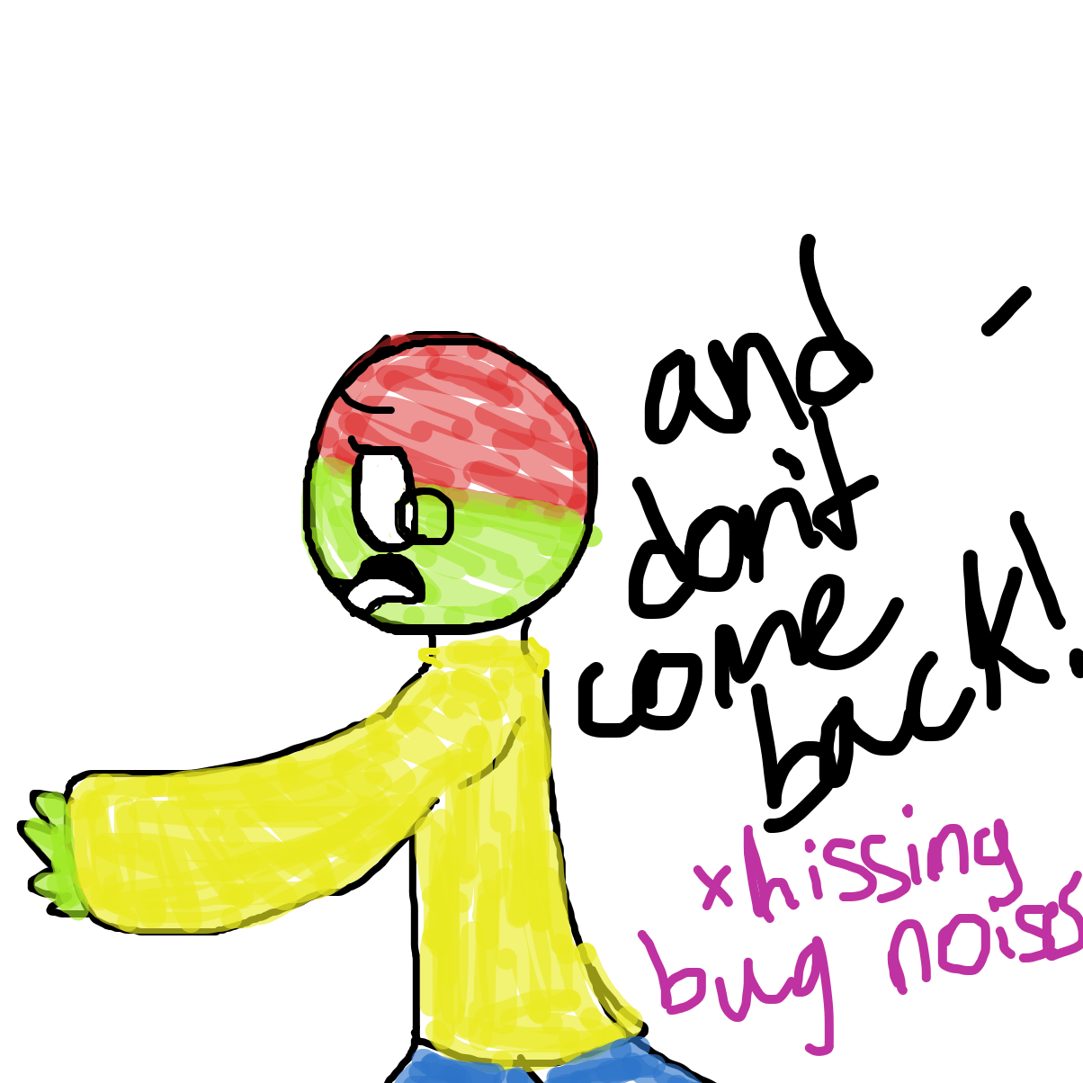 🤣 lmao hissing bug noises - Online Drawing Game Comic Strip Panel by YanaTheDankest