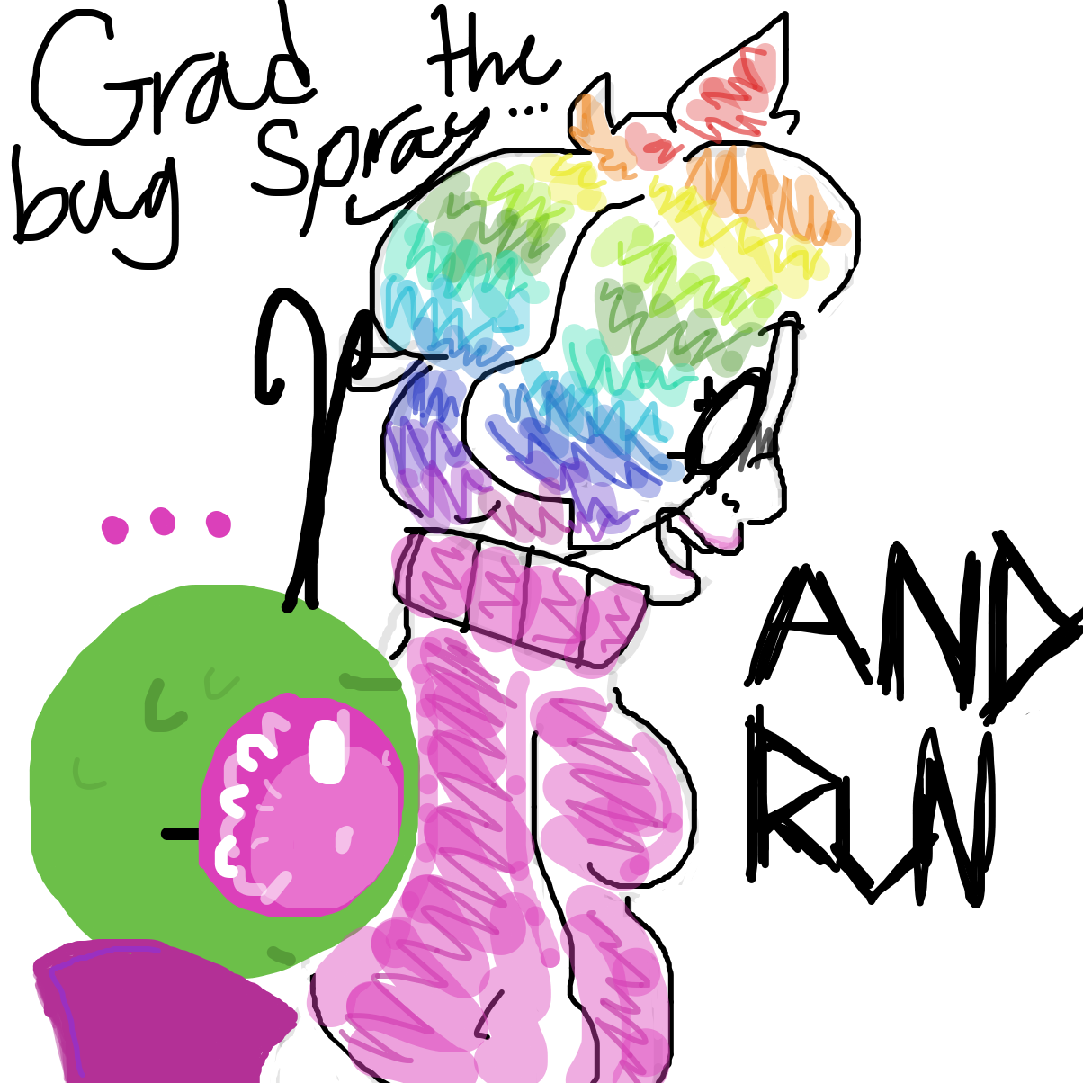 Grab the bug spray…AND RUN - Online Drawing Game Comic Strip Panel by YanaTheDankest