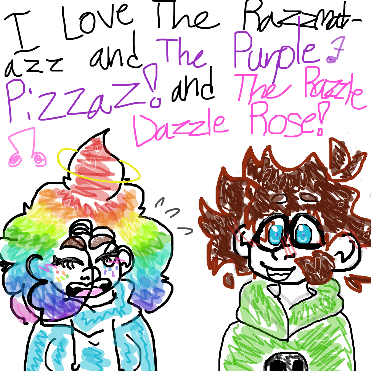 🎶I love the Razzmatazz, and Purple Pizazz,
And Razzle Dazzle Rose🎶 - Online Drawing Game Comic Strip Panel by YanaTheDankest