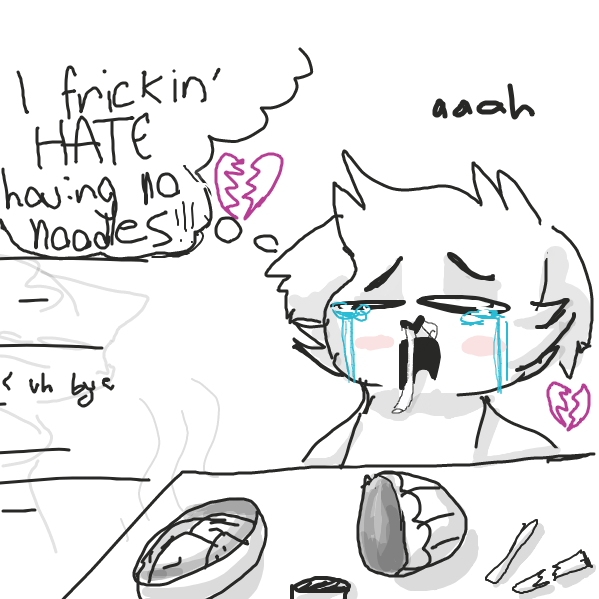 just don't choke on your noodles - Online Drawing Game Comic Strip Panel by Aurelius_x