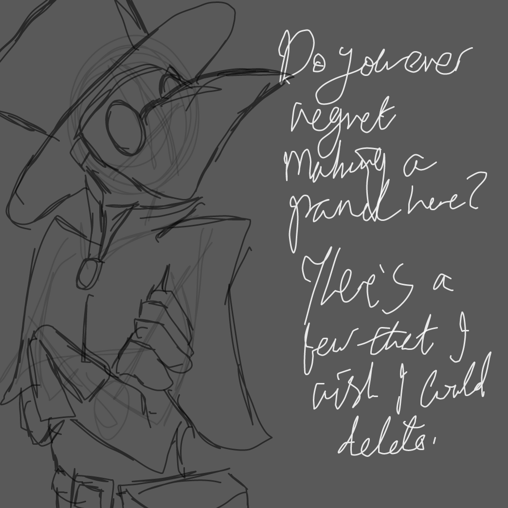 Drawing in Regret. Much, MUCH regret by ⚰