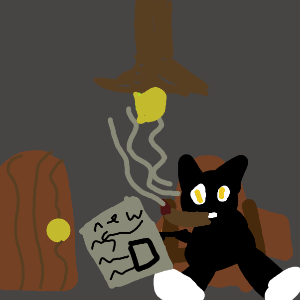 Drawing in mouse and cat and cheese by bootyhairsfromacow