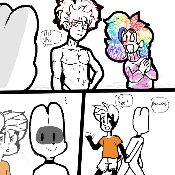  - Online Drawing Game Comic Strip Panel by Sluggishfella