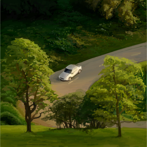 Drawing in where da car goin by Pax