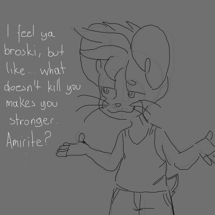 I think i've drawn things before that i have /kinda/ regret, in panel jam AND outside of it... actually... Sucks to be such a thinky mc thinker all the time! - Online Drawing Game Comic Strip Panel by Sluggishfella