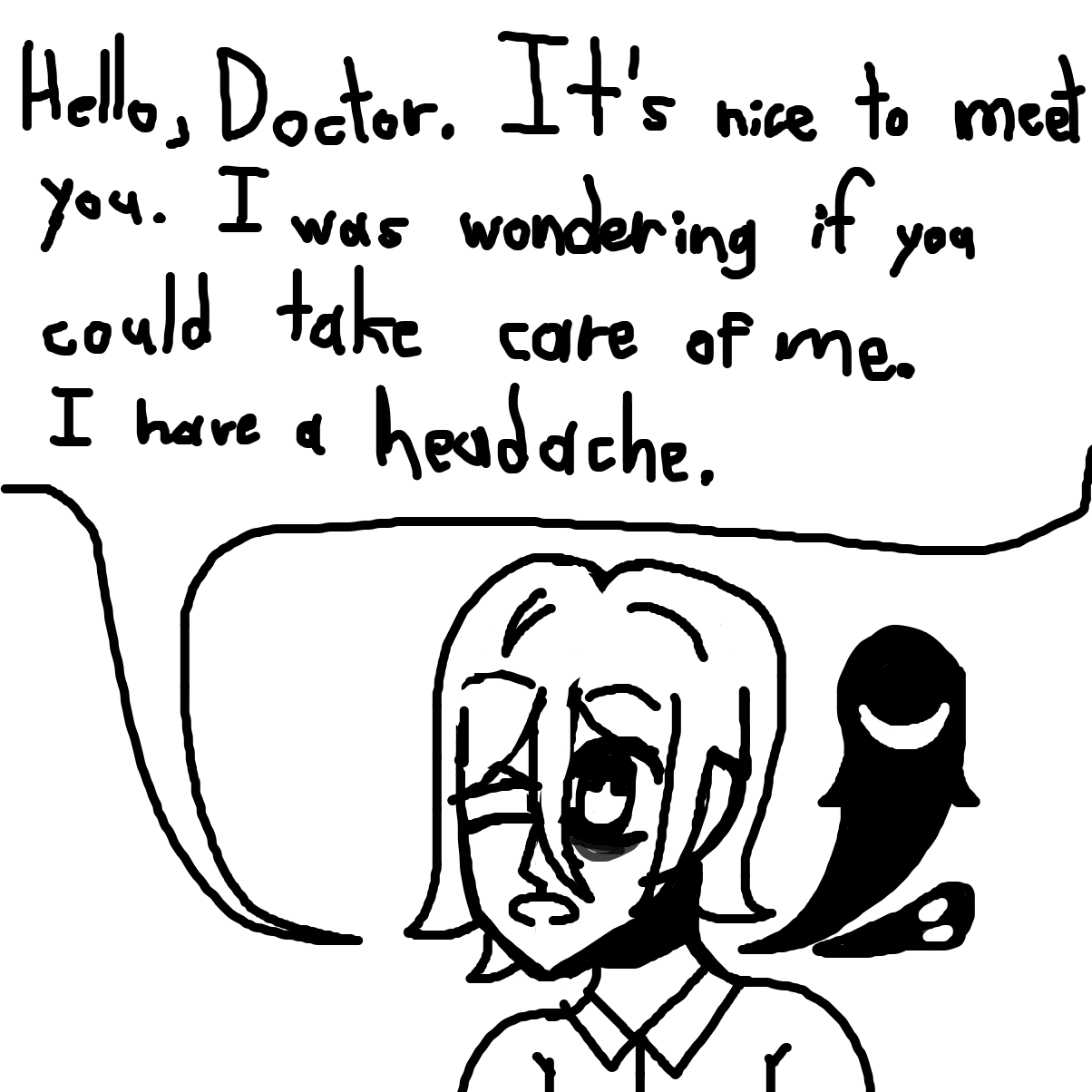 Drawing in Feel free to drop by.  by LizardPie34