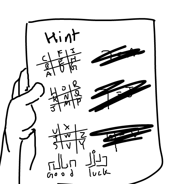 the crptic code name is in the title
take time to solveit it could be easy with a hint - Online Drawing Game Comic Strip Panel by FifaSam