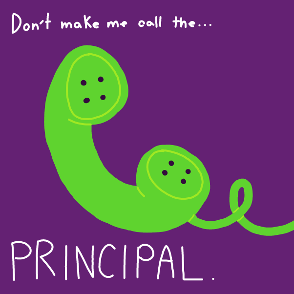 Principal - Online Drawing Game Comic Strip Panel by Elle