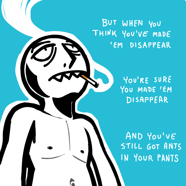 was reminded of that song by Sparks - Online Drawing Game Comic Strip Panel by 🔲