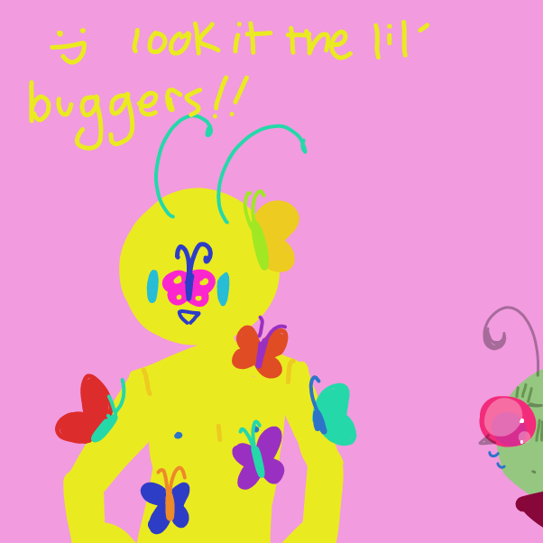 Drawing in A BUG? ❤️ by MovedAccounts