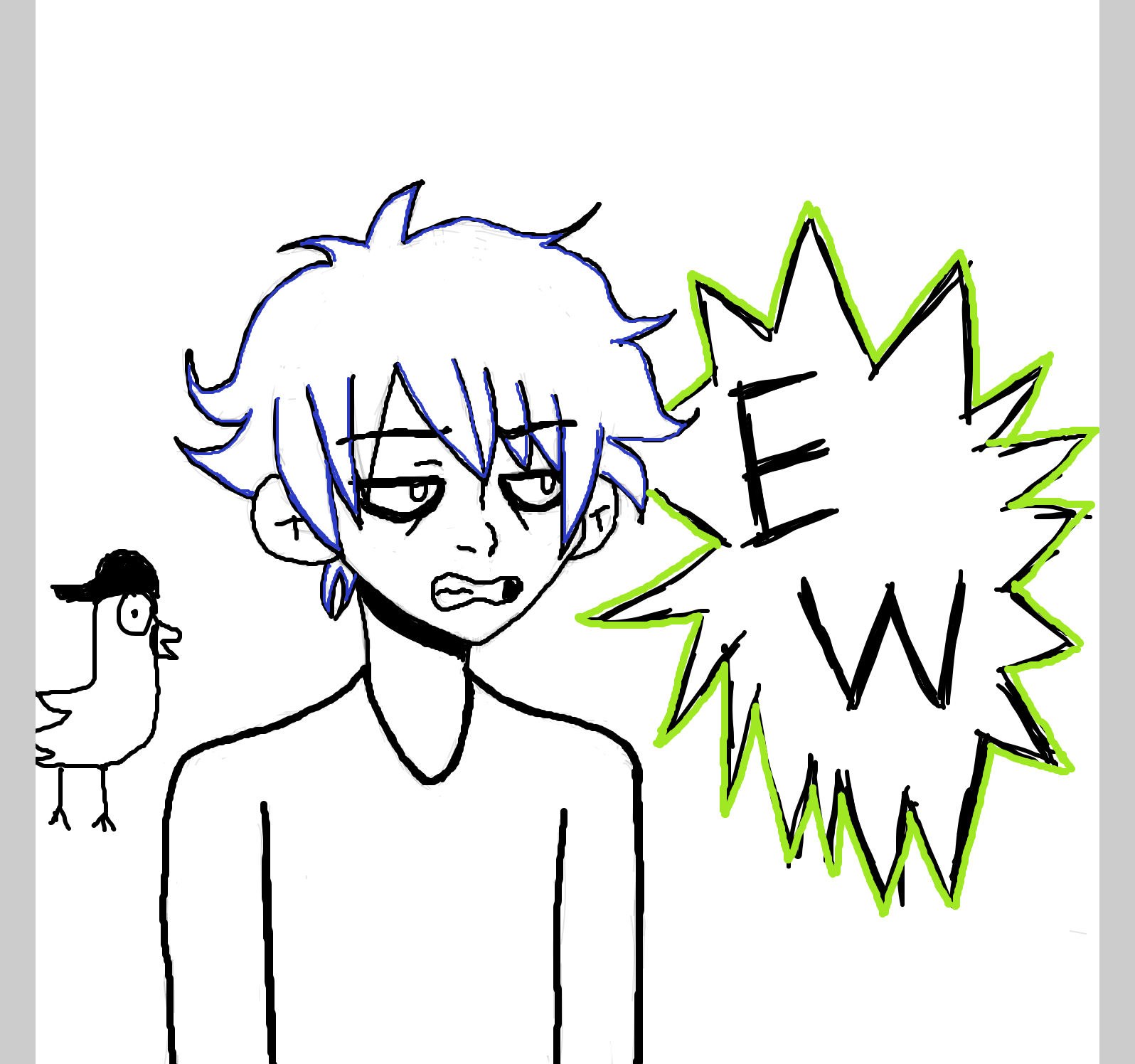 Love is gross -connor - Online Drawing Game Comic Strip Panel by xx.jas.xx