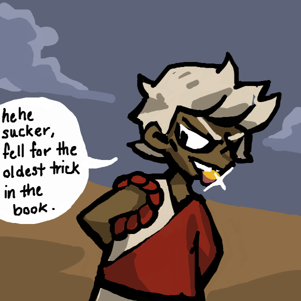 guess it wasn't all for nothing, what did our plucky thief get away with? - Online Drawing Game Comic Strip Panel by nis