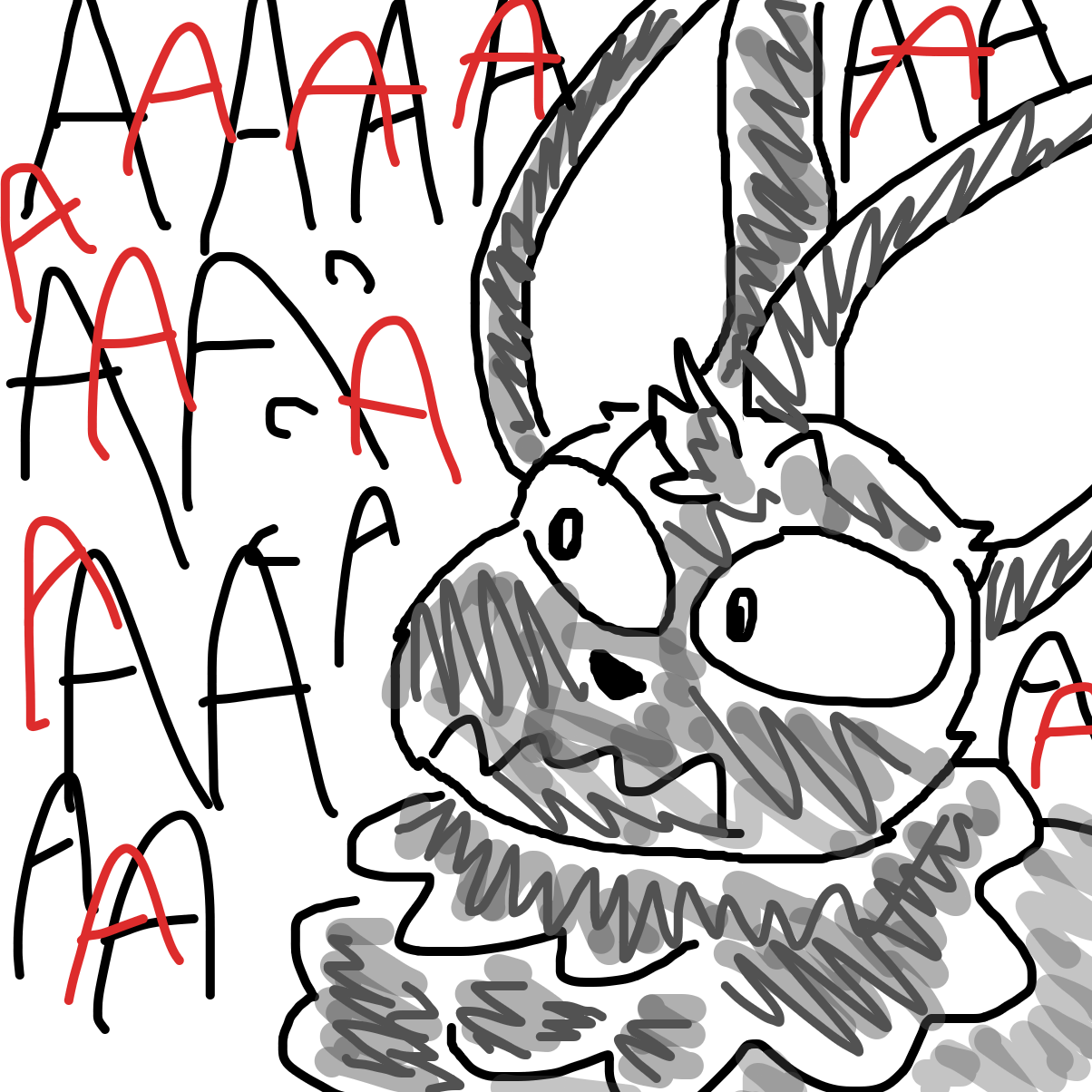 Mental image* AAAAAA - Online Drawing Game Comic Strip Panel by YanaTheDankest