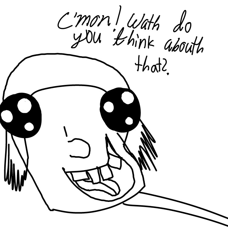 For some reason young.... whoever this is bears a lisp - Online Drawing Game Comic Strip Panel by Setin