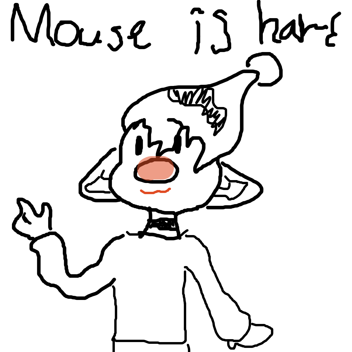Mouse is hard 😭 - Online Drawing Game Comic Strip Panel by YanaTheDankest