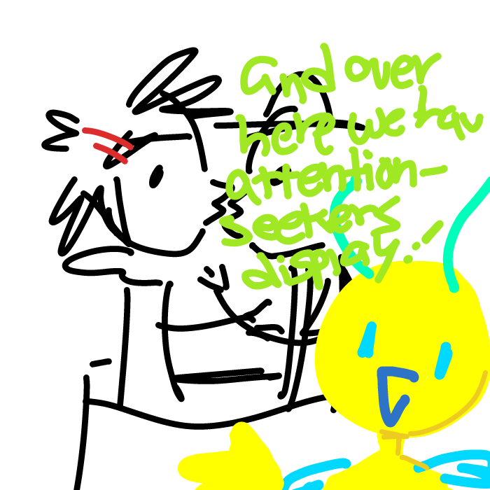 it would be funny if we could derail this into showing off other parts of PJ like a.. panel jam museum of sorts - Online Drawing Game Comic Strip Panel by Razputin