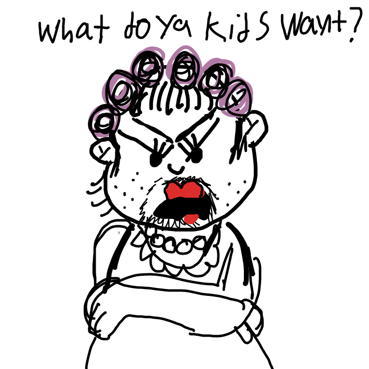 Drawing in Aunt Tipathy by HaileyS