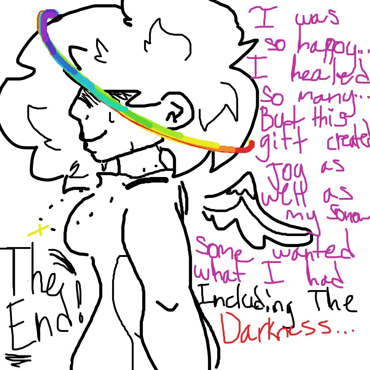 I can’t get to deep they can’t know….🌈🌈🌈
 - Online Drawing Game Comic Strip Panel by YanaTheDankest