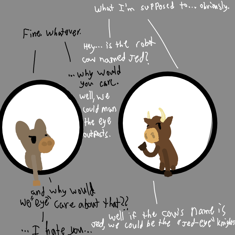 Drawing in cow by Setin