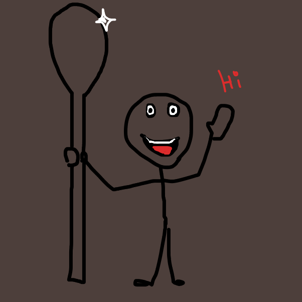 Drawing in comically large something by RafaelH