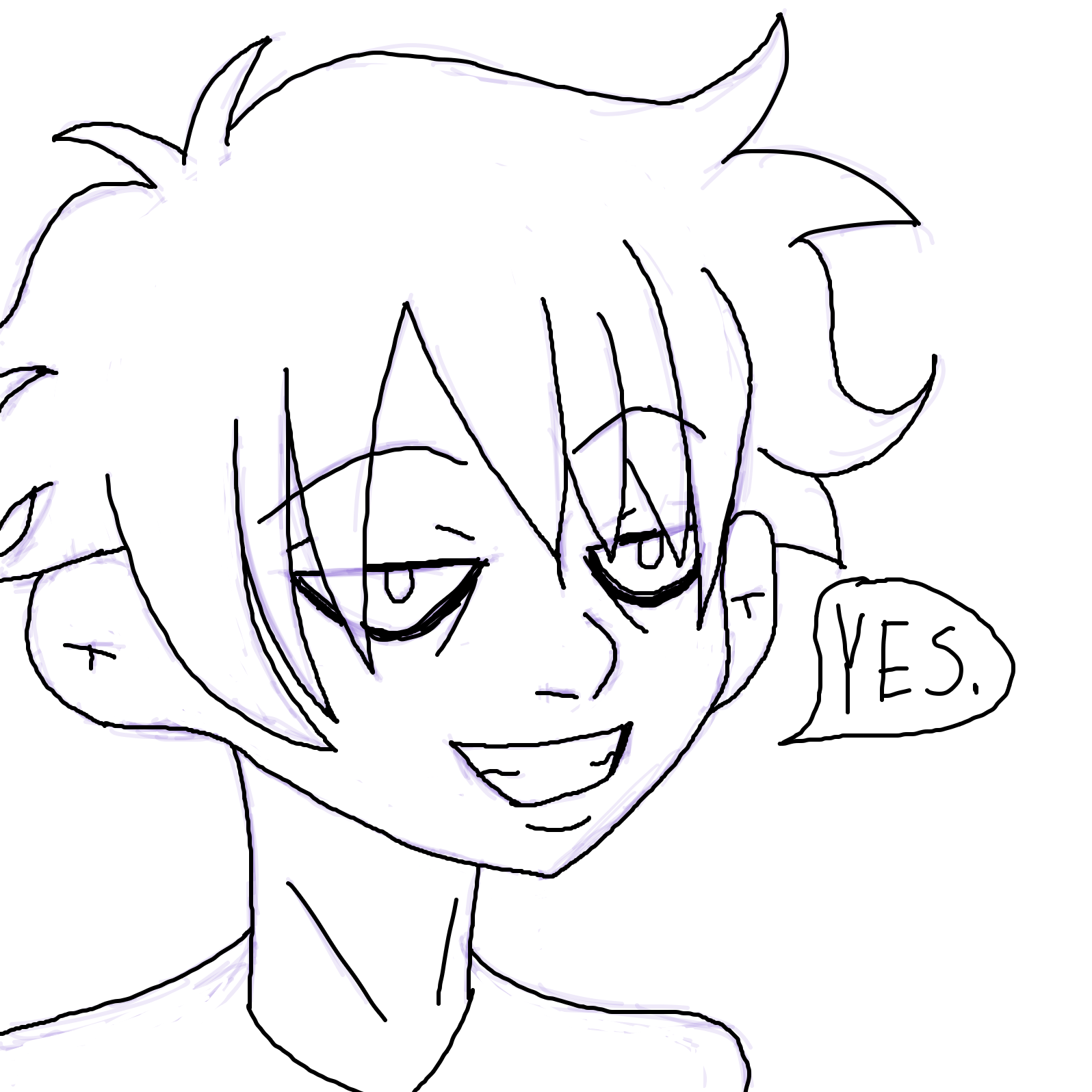 Yes. - Online Drawing Game Comic Strip Panel by xx.jas.xx