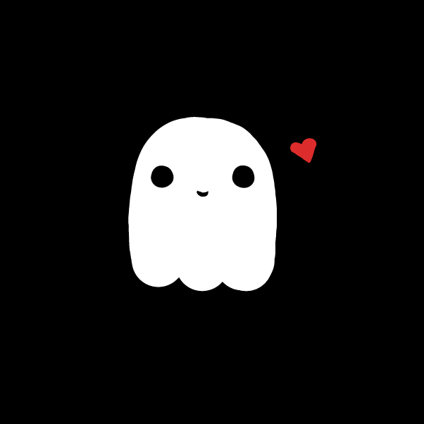 Heart ghost - Online Drawing Game Comic Strip Panel by Elle