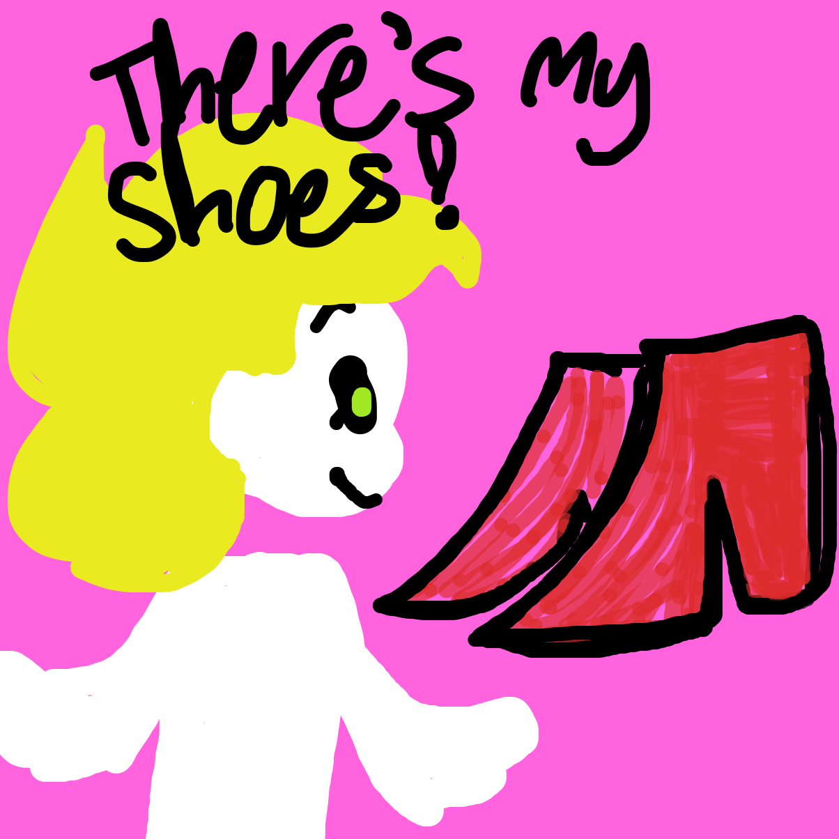 Drawing in comically large something by YanaTheDankest