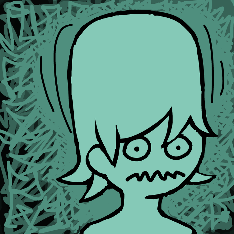 Drawing in Monster in the hair by nooz