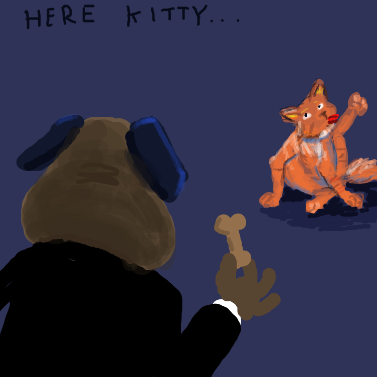 Drawing in The Pugfather by Emjaypatrick