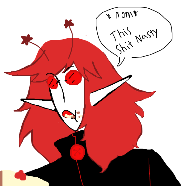 john decided to snatch it and eat it, he doesn´t like it, what happens neeeexxtt?? - Online Drawing Game Comic Strip Panel by DOCTOR BUTTONS