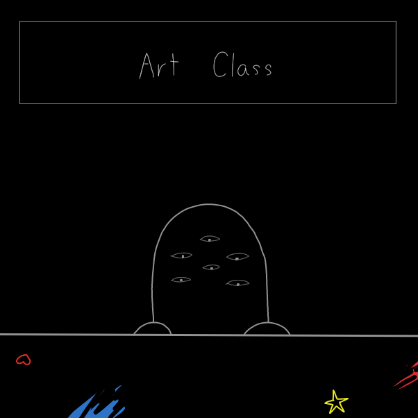 Art class - Online Drawing Game Comic Strip Panel by Elle