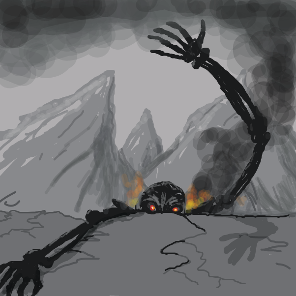 Drawing in Clinging to Life by Emjaypatrick