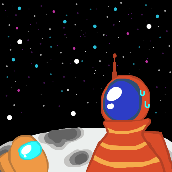 Drawing in Moon Camp by DOCTOR BUTTONS