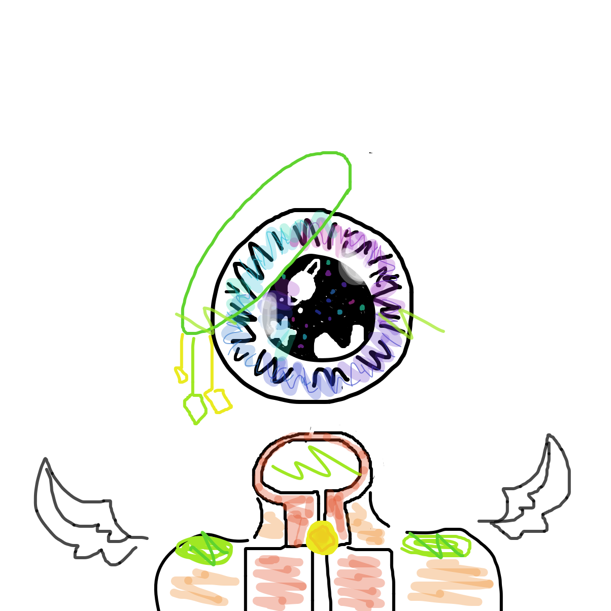 Eye - Online Drawing Game Comic Strip Panel by YanaTheDankest