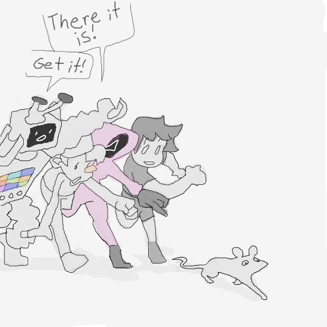 mouse goin!

 - Online Drawing Game Comic Strip Panel by Chepley