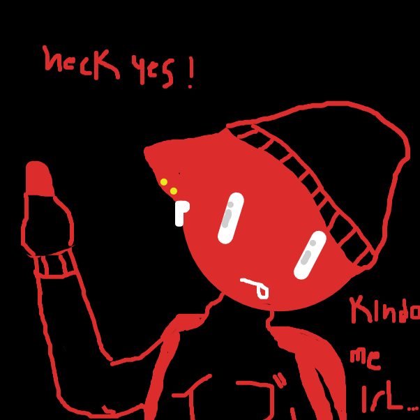 Drawing in draw yourself with a glowup! by XD